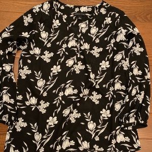 Long Sleeve Floral Blouse